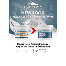 Earthborn Elements Ammonium Bicarbonate Powder (1 Gallon), Baker’s Ammonia, Flat Baked Goods, Leavening Agent, Resealable Bucket