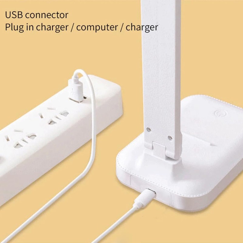 1xTouch LED Desk Lamp Bedside Study Reading Table Light USB