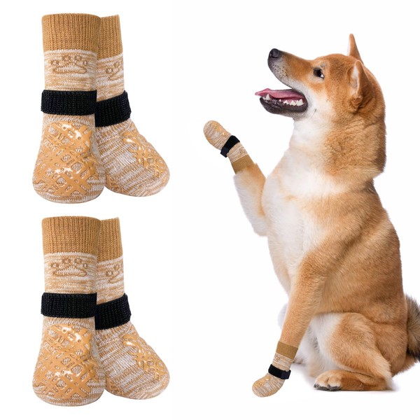 BEAUTYZOO BEAUTYZOO Dog Socks to Prevent Licking Paws, Dog Shoes