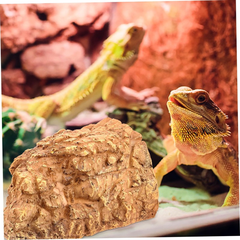 SUPVOX Reptile Hideout Cave Resin Habitat for Turtles Bearded Dragons