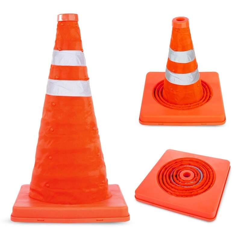 Sucasa Collapsible Portable Safety Cones 18" Pop-Up Safety Cones Versatile