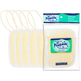 Estropajo Loofah Exfoliante Afelpado Grande para Baño 6 Piezas + GRATIS 6 Pads Faciales