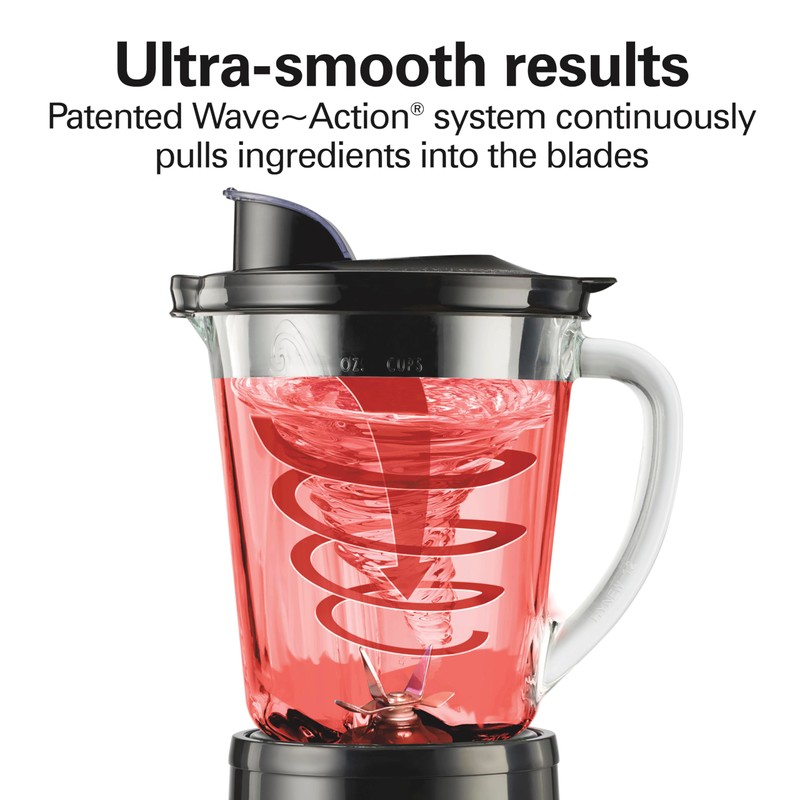 Hamilton Beach Wave Crusher Blender for Smoothies With 40 Oz