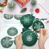 6 Sets Christmas Embroidery kit for Beginners, Retro Green Christmas