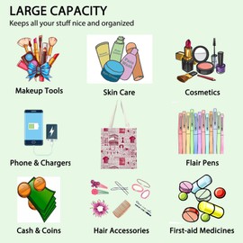 Musicals Lover Tote Bag West End Musical Movie Gift Pink Girly Gift Musical Theatre Gifts (GROOL CA)