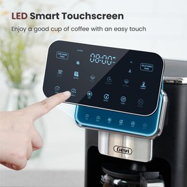 Gevi 12 Cup Programmable Coffee Maker – Touch Screen Drip Coffee Machine with Fast Brew, Iced Coffee Option, 4-Hour Keep Warm & Auto Shut-Off