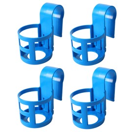 Drinks Cup Holder, Multifunction Pool Drink Stand Prevent Spill Poolside Storage Containers above Ground Pool Accessories Simple Pool Cup Holders for Drinks (4Pcs, Round)