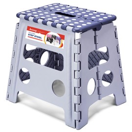 ACSTEP 13 Inch Folding Step Stool,Foldable Step Stools for Kids and Adults 300 LB Capacity, 300 LB Capacit Suitable for Kitchen Fishing (Purple)