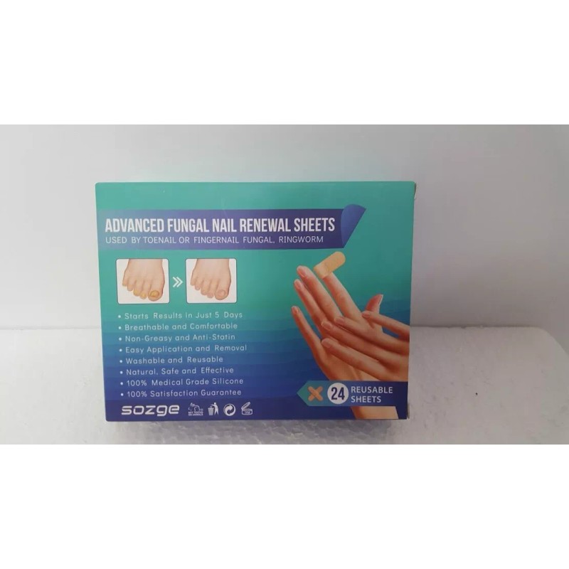 Sozge Advanced Fungal Nail Renewal Sheets 24 Reusable Sheets Effective,E-Z