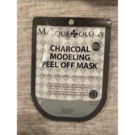 Masqueology Masque+ology Charcoal: Modeling Peel Off Mask Detoxifying Pores, Spatula Incld.