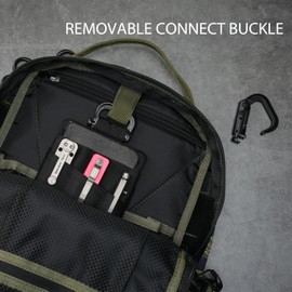 VIPERADE VE25 Small EDC Bag Organiser, EDC Pouch Pockets, Small EDC Tool Bag for Men, EDC Multitools Bag with Velcro Surface, Small Multitools Organiser, Waist Bag - Black