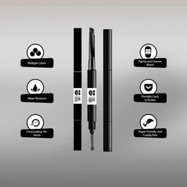 SHINY BEARDS- Pencil Beard Filler for Men- Grey Colour- UK Trusted Brand