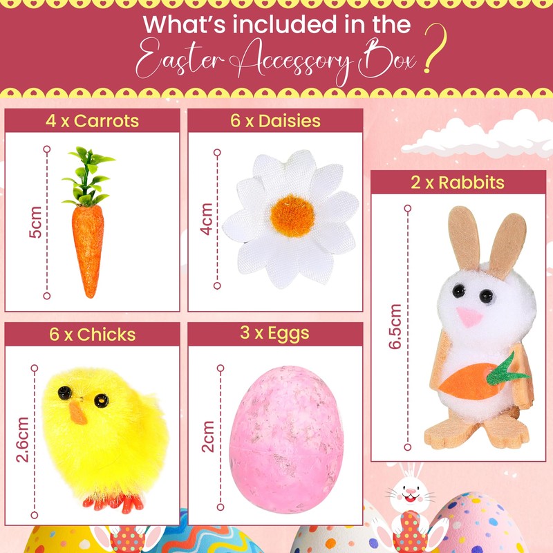 Easter Decorations for Bonnet - Easter Bonnet Accessories with Yellow