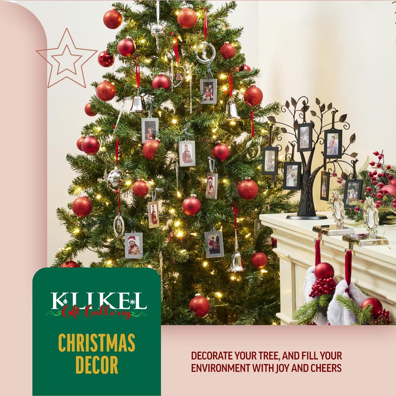 Klikel Hanging Picture Frame Ornaments - Set of 8 2x3