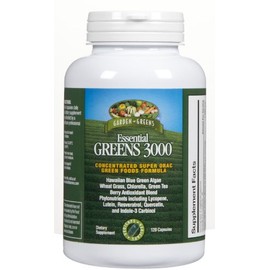 Garden Greens Essential Greens 3000 Veggie Caps, 120 ct