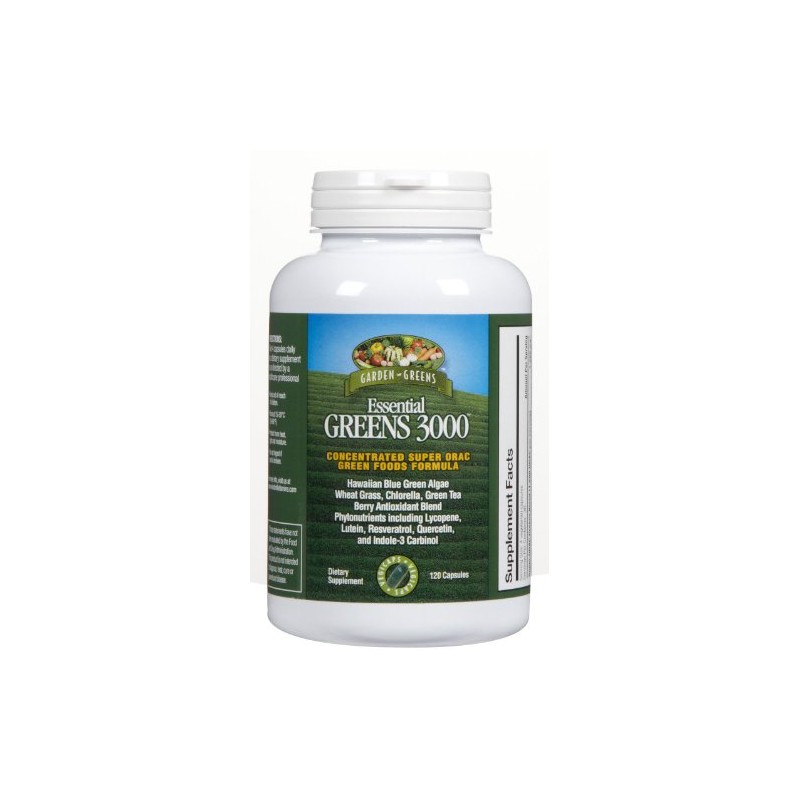 Garden Greens Essential Greens 3000 Veggie Caps, 120 ct
