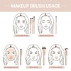 MAANGE Professional Makeup Brush Set, 7 Counts/set Multidunctional Makeup Brush