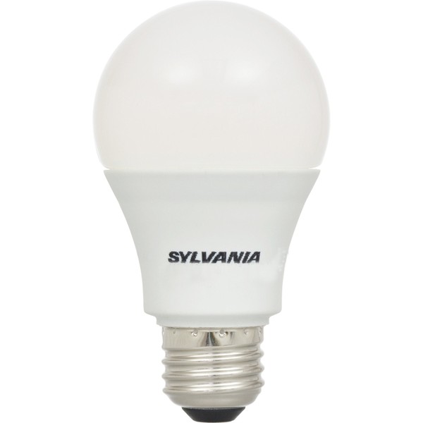 SYLVANIA LED Light Bulb, 60W Equivalent A19, Efficient 8.5W, Medium Base, Frosted Finish, 800 Lumens, Cool White - 1 Pack (74321)