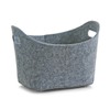 Zeller 31,5 x 19 x 21cm Oval Felt Basket, Grey
