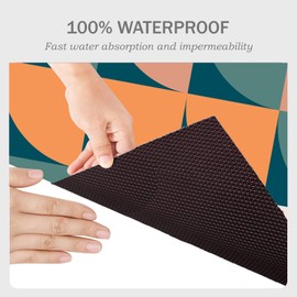 SFSGQZTZ Under The Sink Mat, 24 X 36 in, Durable & Waterproof Premium Mats to Protect Kitchen & Bathroom Cabinets, Absorbent & Easy to Clean Shelf Liner(Multi-Color)