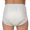 Suprima 1-204-000 Unisex Polyurethane Incontinence Briefs Size 52 White