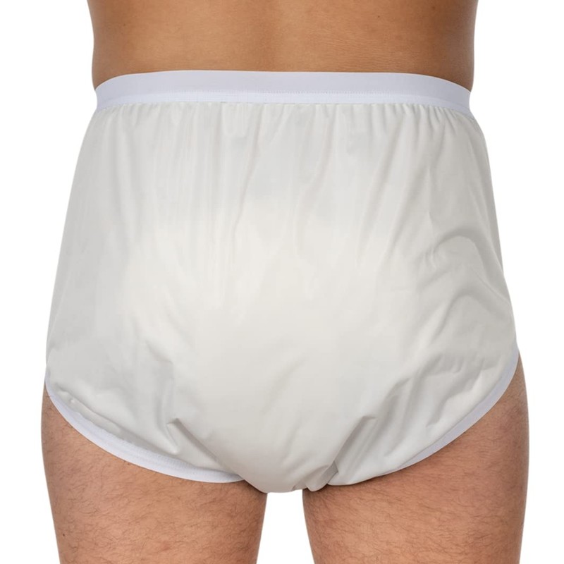 Suprima 1-204-000 Unisex Polyurethane Incontinence Briefs Size 52 White