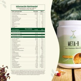 Meta-b Con Vitaminas Y Minerales Oficiales De Natural Slim Sin sabor