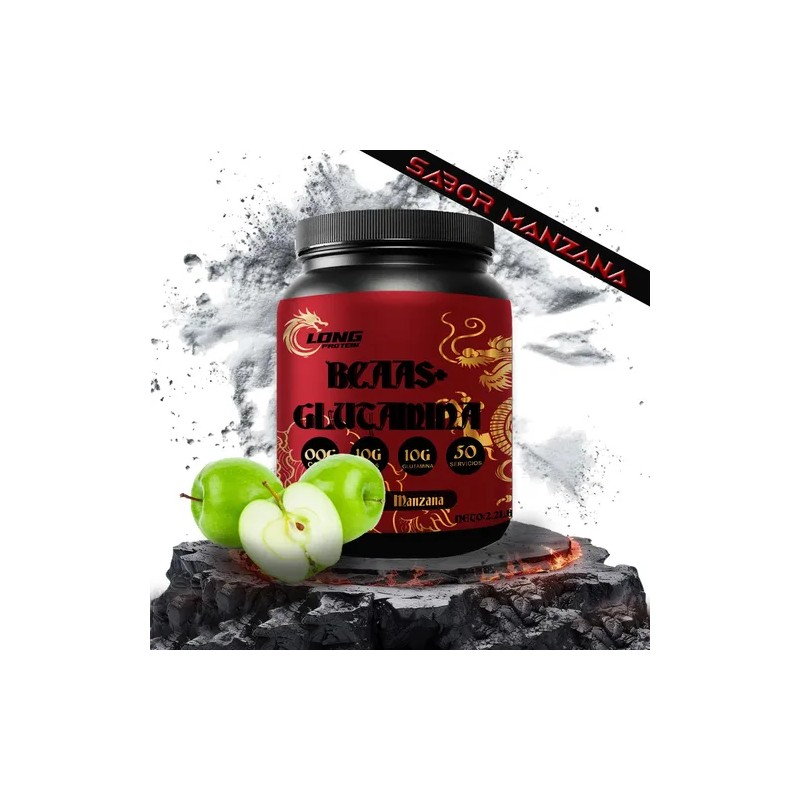 Aminoacidos Bcaas + Gluta En Polvo Long 1kg Prentreno Varios