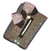 Rhinestones Car Tissue Holder Fashion Clip On Universal Backseat Tissue
