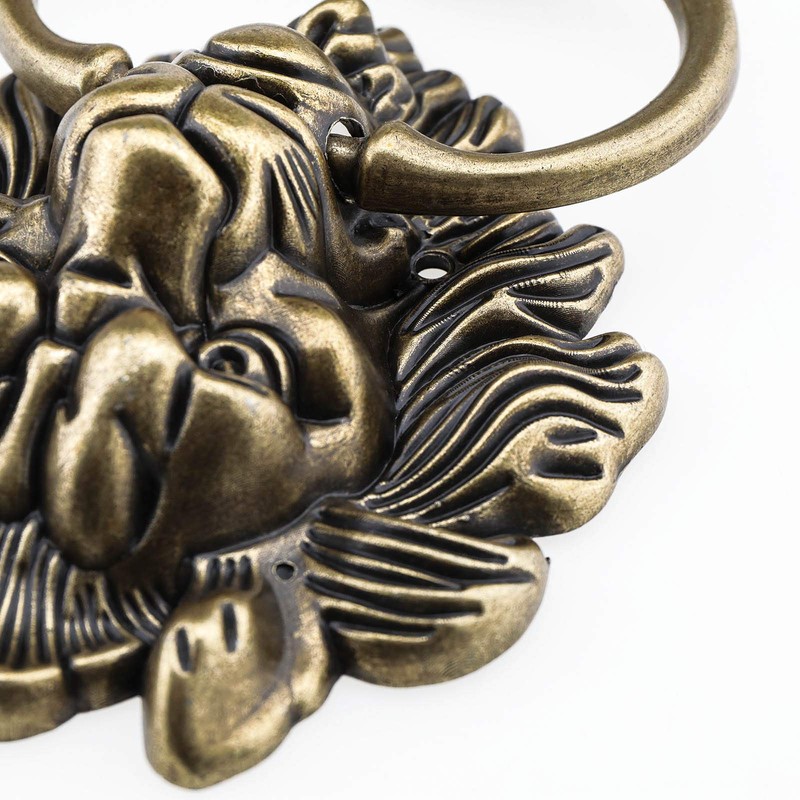 Be In Your Mind Door Knocker 6.2" Tiger Head Antique