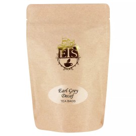 English Tea Store Earl Grey CO2 Decaffeinated Tea - Tea Bags - 25 Teabag Pouch