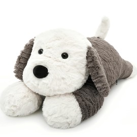 MaoGoLan 4lbs Dog Stuffed Animal for Adults Kids Hugging Pillow, Microwavable Plush Stuffed Animal with Removable Heating/Cooling Pad, 24 inch