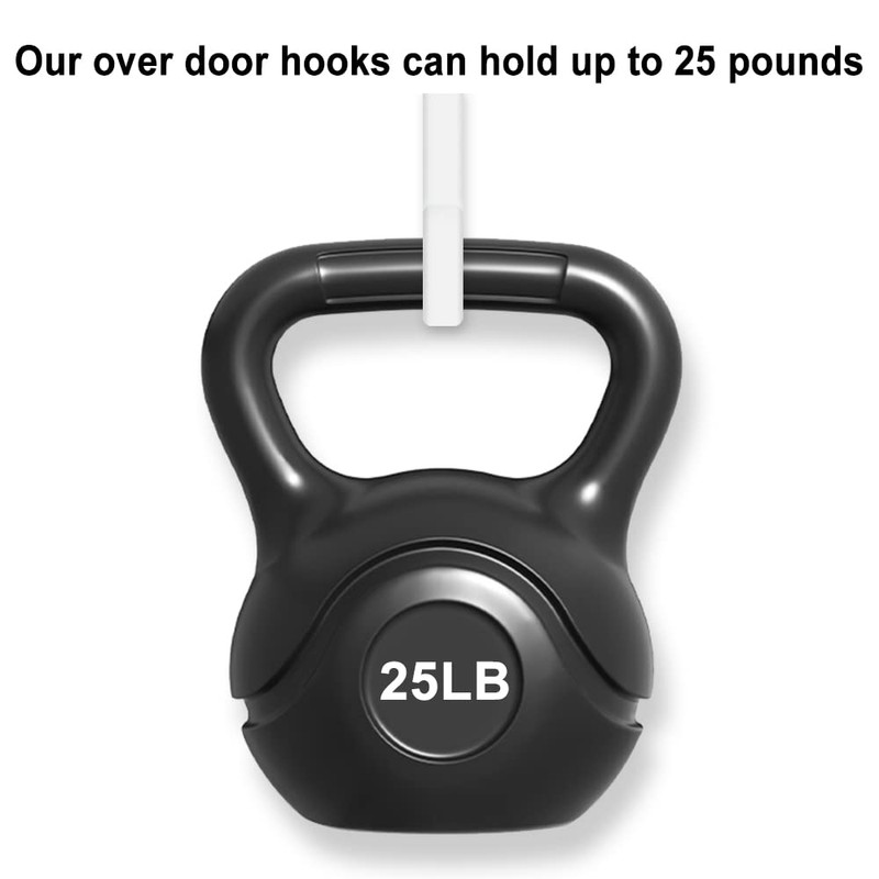 Over Door Hooks Over Door Hangers 4Pcs Dipping Plastic Rustproof