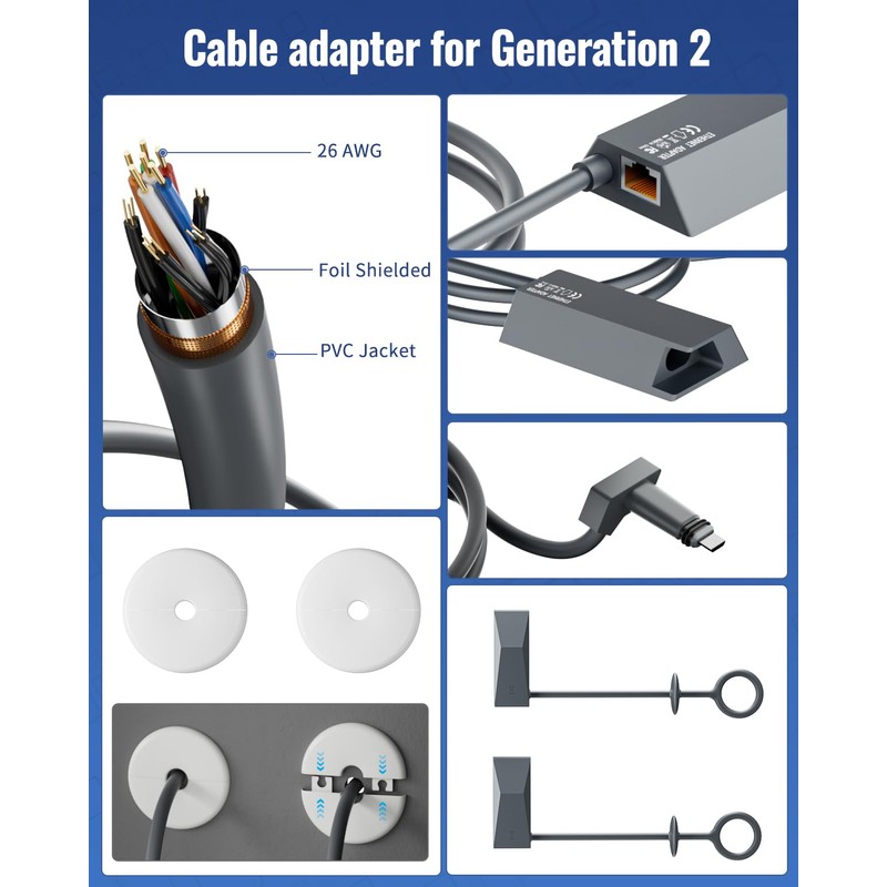 Starlink Ethernet Adapter for Starlink Standard Actuated Gen 2 Wired
