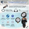DELEYAPARS Air Relief Manual Valve Assembly 98209800 with Pressure Gauge