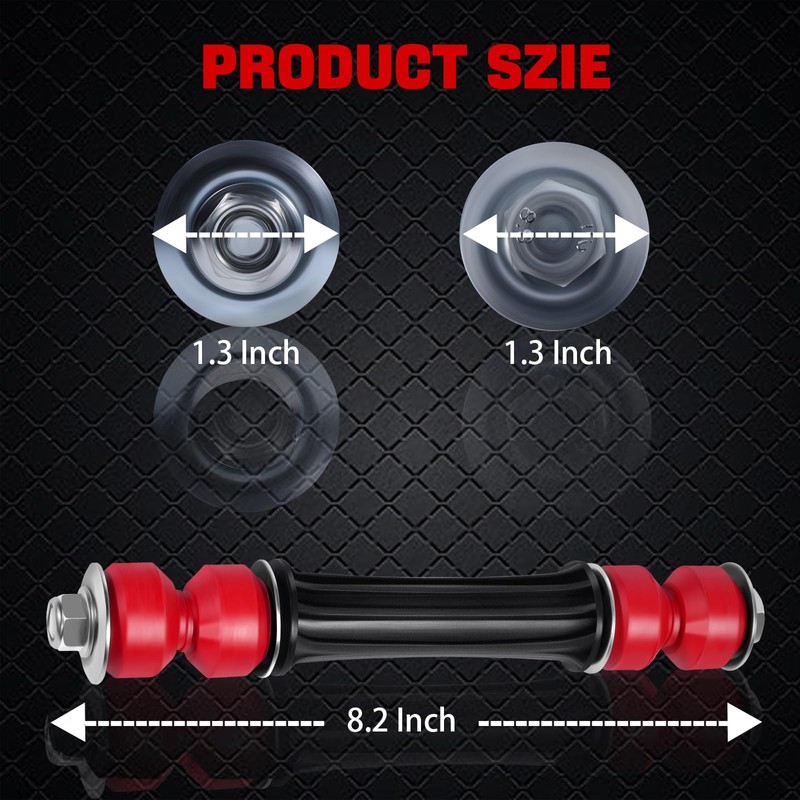 YDYKPOWER Front Sway Bar End Stabilizer Links with Bushings Compatible