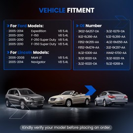 SYKRSS Engine Timing Chain Kit with Cam Phasers Compatible with Ford 2005-2014 F-150 F-250 F-350 Super Duty Expedition, Compatible with Lincoln Navigator Mark LT 5.4L V8