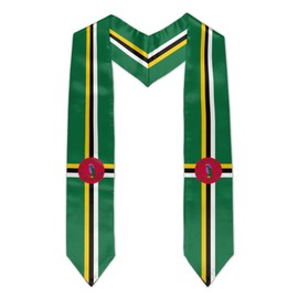 Vcmaluco Dominica Flag Graduation Stole Dominica Flag Graduation Sash Graduation Scarf Graduation Day Gifts