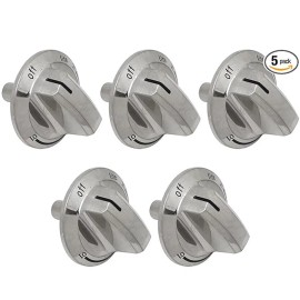 For Frigidaire Upgraded 5PACK 5304525746 Gas Stove Knob for Frigidaire Range Cooktop 5304504839