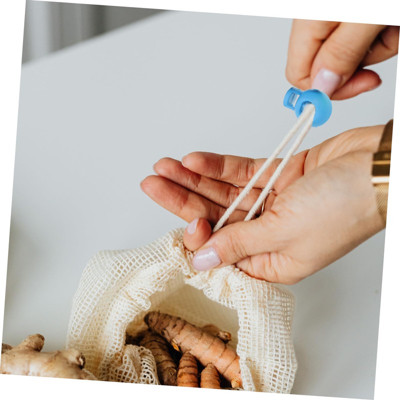 Operitacx 20pcs Plastic Spring Cord Locks Single Hole Adjustable Cord