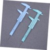 OSALADI 8-piece Metric Mini Caliper Set Plastic Ruler 150mm 0.5mm