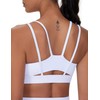 THE GYM PEOPLE Women's Double Spaghetti Strap Sports Bras Supportive