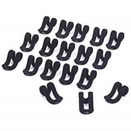 Only Hangers Slim-Line Set of (18) Mini Cascading Hooks (Black) New