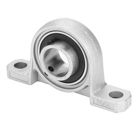 Bearing Pillow Block,20mm Zinc Alloy Mounted Housing Bearings Insert Hole Horizontal Screw Metal Ball Shaft KP000.