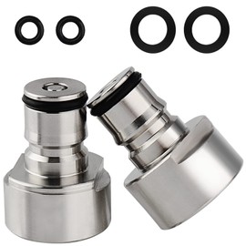 FERRODAY Ball Lock Keg Coupler Adapters for Sankey to Ball Lock Quick Disconnect Conversion Kit Fits A D S G Type Keg Coupler FPT 5/8 Thread Stainless Steel Keg Coupler Adapters Gas Post & Liquid Post