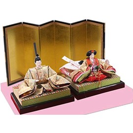 Hina Dolls / Yuino, May Dolls with Hair Carpet (Moss 90s) Pink / 17.7 x 35.4 inches (45 x 90 cm)