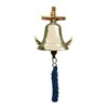 NKlaus Nautical Bell with Anchor Wall Bracket Brass 7.5cm -