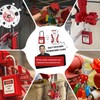 BOZZYS Lockout Tagout Locks 12-Pack｜OSHA White Loto Locks Keyed Alike｜12