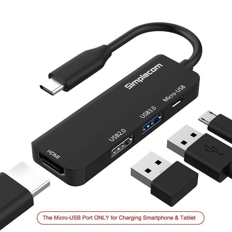 Simplecom DA305 USB 3.1 Type C to HDMI 4 in