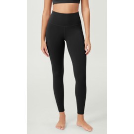 ODODOS Body-Hugging 7/8 Workout Leggings with Back Pocket for Women, 25" High Waist Yoga Pants, Black, X-Large